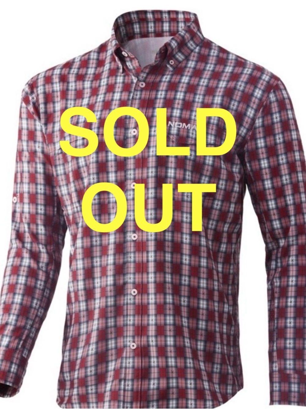 Nomad Stretch Light Red Blue Plaid Button Shirt XL Hunting Fishing Active is NWT
